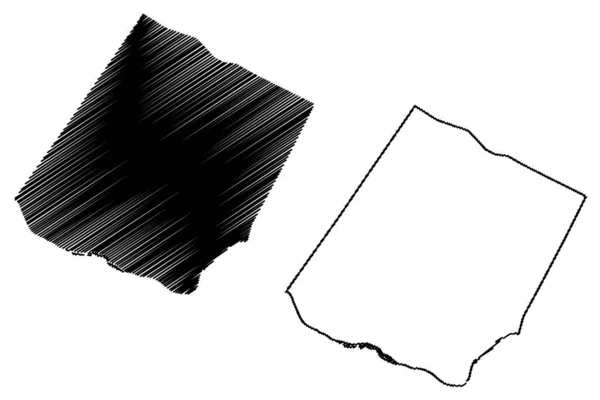 Comté Fluvanna Commonwealth Virginie Comté Des États Unis Amérique États — Image vectorielle