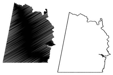 Halifax County, Virginia Eyaleti (ABD eyaleti, ABD, ABD, ABD) harita vektör çizimi, karalama çizimi Halifax haritası