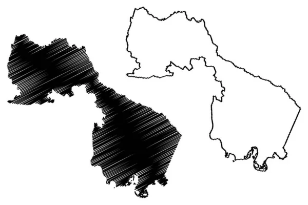 Henrico County Commonwealth Virginia County Vereinigte Staaten Von Amerika Usa — Stockvektor