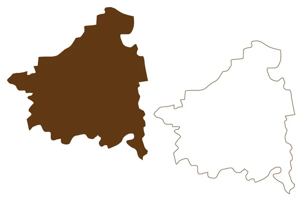 Kaufbeuren City Federal Republic Germany Urban District Swabia Free State — Vector de stock