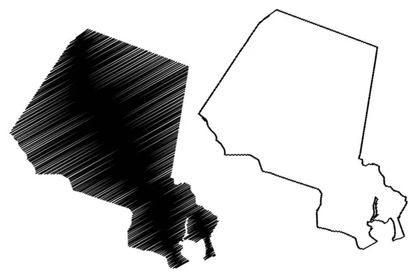 Martinsville City County Commonwealth Virginia Unabhängige Stadt Grafschaft Vereinigte Staaten — Stockvektor