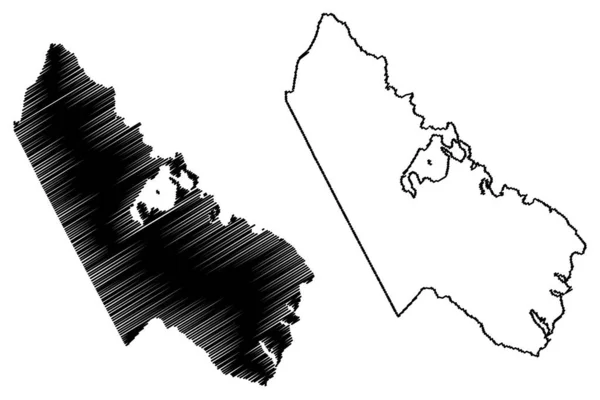 Prince William County Commonwealth Virginia County Verenigde Staten Van Amerika — Stockvector