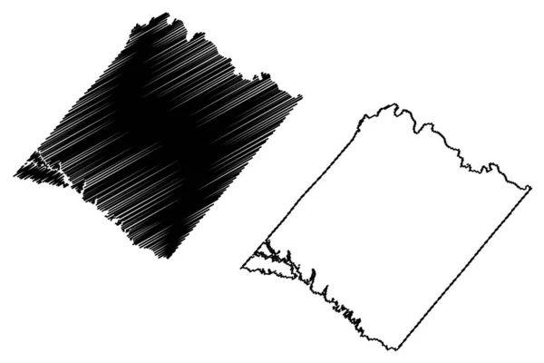 Spotsylvanië County Commonwealth Virginia County Verenigde Staten Van Amerika Verenigde — Stockvector