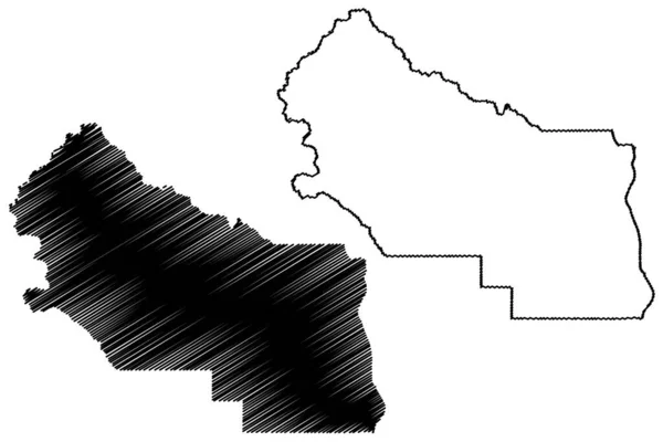 Comté Kittitas État Washington Comté Des États Unis Amérique États — Image vectorielle