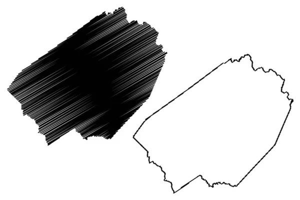 Braxton County State West Virginia County United States America Usa — Vector de stock