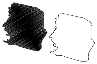 Harrison County, Batı Virginia Eyaleti (Amerika Birleşik Devletleri, ABD, ABD) harita vektör çizimi, Harrison haritası çizimi