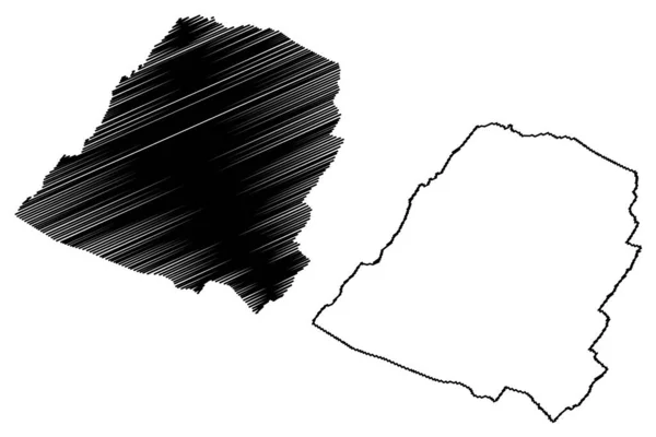 Hampshire County State West Virginia Contea Degli Stati Uniti America — Vettoriale Stock