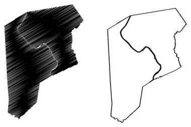 Putnam County, Batı Virginia Eyaleti (ABD, Amerika Birleşik Devletleri, ABD, ABD) harita vektör çizimi, Putnam haritası çizimi