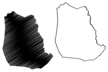Roane County, Batı Virginia Eyaleti (ABD eyaleti, ABD, ABD, ABD) harita vektör çizimi, çizim Roane haritası