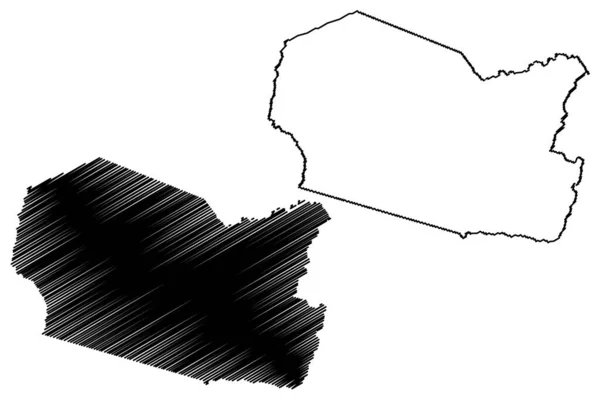Comté Tucker État Virginie Occidentale Comté Des États Unis États — Image vectorielle