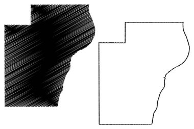 Manitowoc İlçesi, Wisconsin Eyaleti (ABD eyaleti, Amerika Birleşik Devletleri) harita vektör çizimi, kroki çizimi Manitowoc haritası