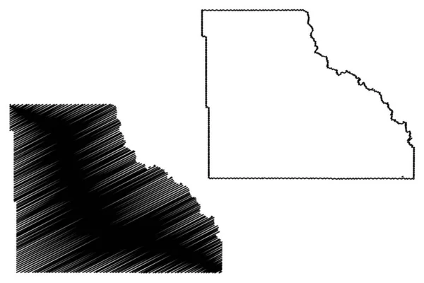 Big Horn County State Wyoming Ηπα Κομητεία Ηνωμένες Πολιτείες Της — Διανυσματικό Αρχείο