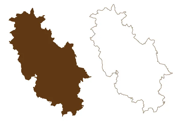 Περιφέρεια Rotenburg Ομοσπονδιακή Δημοκρατία Της Γερμανίας Αγροτική Περιοχή Κρατίδιο Της — Διανυσματικό Αρχείο