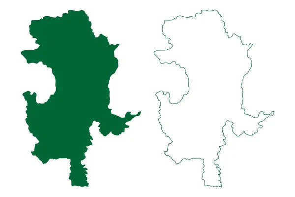 Guna District Madhya Pradesh State Gwalior Division Republic India 일러스트 — 스톡 벡터