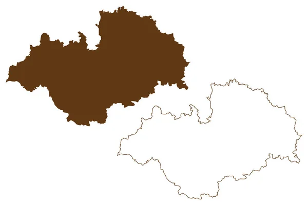 Ludwigslust Parchim District Federal Republic Germany Rural District State Mecklenburg — Vector de stock