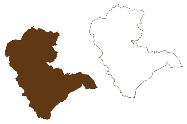 Gutersloh District Federal Republic Germany State North Rhine Westphalia Nrw — Stock Vector