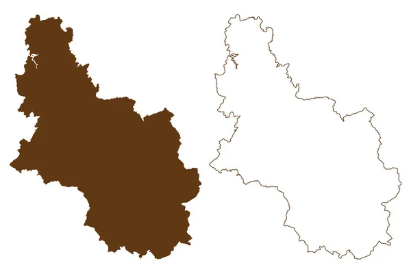 Oberberbergischer District Federal Republic Germany State North Rhine Westphalia Nrw — стоковый вектор