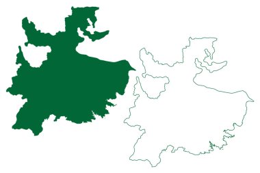 Neemuch ilçesi (Madhya Pradesh Eyaleti, Ujain bölümü, Hindistan Cumhuriyeti) harita vektör çizimi, Neemuch haritası çizimi