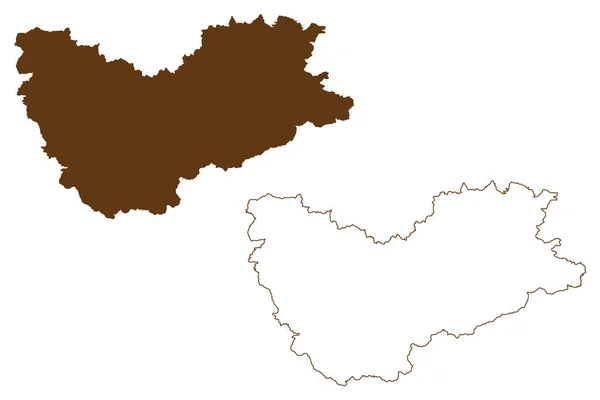 Sachsische Schweiz Osterzgebirge District Federal Republic Germany Rural District Free — Stock Vector