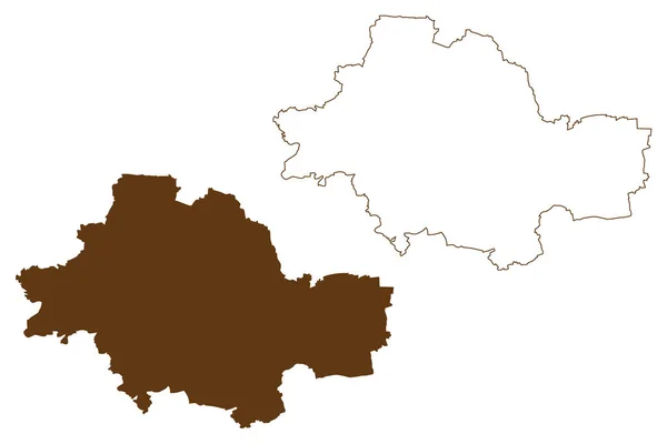 Unstrut Hainich District Federal Republic Germany Rural District Free State — Vector de stock