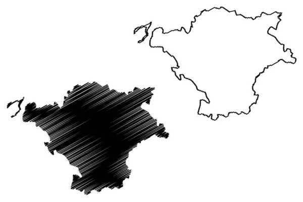 Карта Города Байройт Федеративная Республика Германия Городской Округ Верхняя Франкония — стоковый вектор