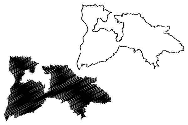 Breisgau Hochschwarzwald District Federal Republic Germany Rural District Baden Wurttemberg — Vetor de Stock