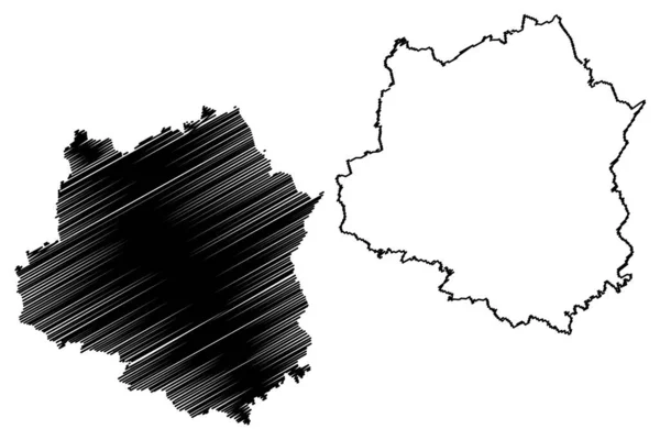 Districtul Celle Republica Federală Germania Raionul Rural Statul Saxonia Inferioară — Vector de stoc