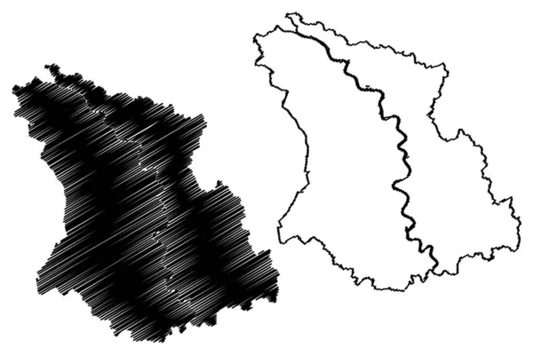 Dusseldorf Region Federal Republic Germany State North Rhine Westphalia Nrw —  Vetores de Stock