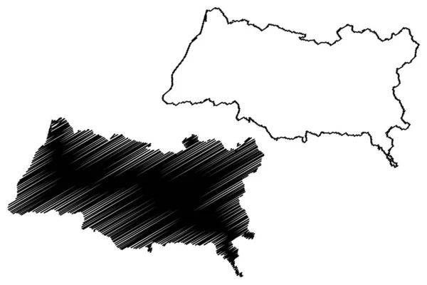 Distretto Emmendingen Repubblica Federale Germania Distretto Rurale Stato Baden Wurttemberg — Vettoriale Stock