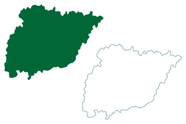 Tarn Taran District Punjab State Republiek India Kaart Vector Illustratie — Stockvector