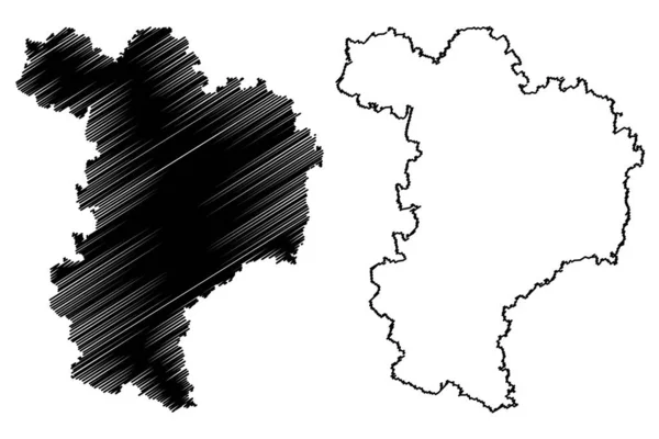 凯尔海姆地区 德意志联邦共和国 下巴伐利亚农村地区 巴伐利亚自由邦 — 图库矢量图片