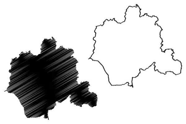 Lippe District Bondsrepubliek Duitsland Deelstaat Noordrijn Westfalen Nrw Detmold Regio — Stockvector