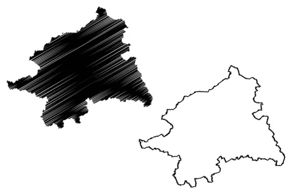Munster Region Federal Republic Germany State North Rhine Westphalia Nrw — Vetor de Stock
