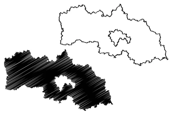 Neustadt Der Waldnaab District Federal Republic Germany Rural District Upper — Vetor de Stock