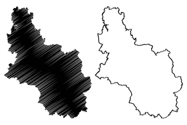 Oberbergischer District Federal Republic Germany State North Rhine Westphalia Nrw — Archivo Imágenes Vectoriales