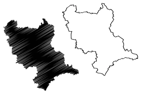 Rhein Erft Kreis Distrito República Federal Alemania Estado Renania Del — Archivo Imágenes Vectoriales