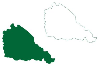 Jogulamba Gadwal ilçesi (Telangana Eyaleti, Hindistan Cumhuriyeti) harita vektör çizimi, çizim Jogulamba Gadwal haritası