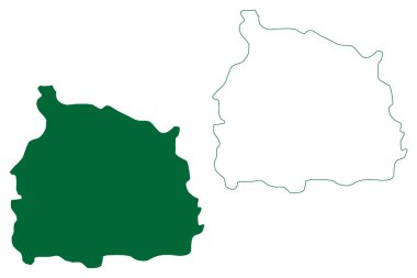 Rajanna Sircilla ilçesi (Telangana Eyaleti, Hindistan Cumhuriyeti) harita vektör çizimi, çizim Rajanna Sircilla haritası