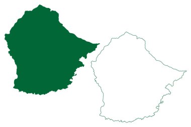 Bijnor ilçesi (Uttar Pradesh Eyaleti, Hindistan Cumhuriyeti) harita vektör çizimi, çizim Bijnor haritası