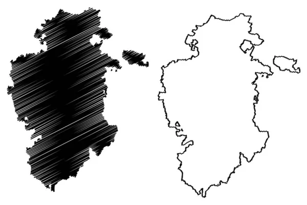 ブルゴス県 スペイン王国 自治体の城とレオン 地図ベクトル図 スケッチブック ブルゴス県地図 — ストックベクタ