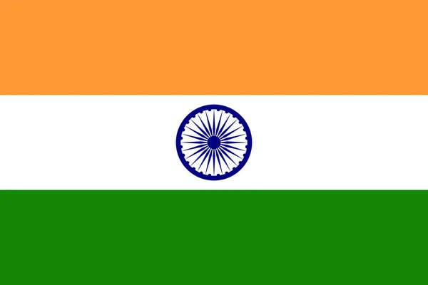 República Nacional Bandeira Índia Vetor — Vetor de Stock