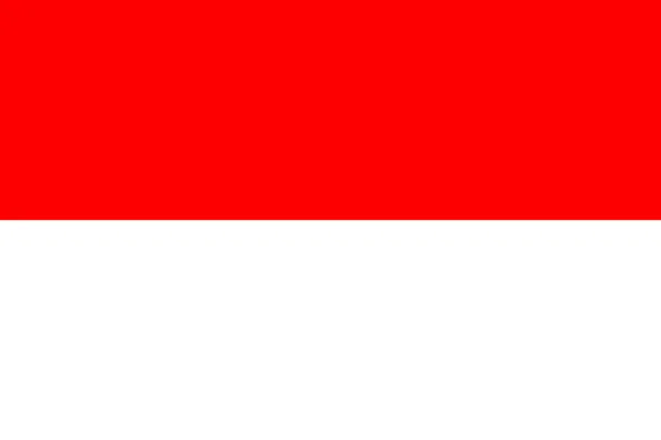 National Flag Republic Indonesia Vector — Stock Vector