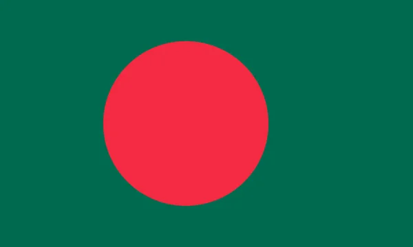 Bandera Nacional República Popular Bangladesh Vector — Archivo Imágenes Vectoriales