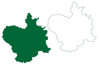 Purba Bardhaman ilçesi (Batı Bengal Eyaleti, Hindistan Cumhuriyeti) harita vektör çizimi, çizim Purba Bardhaman haritası