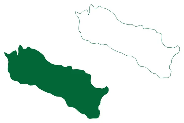 Paschim Bardhaman District West Bengal State Republic India Map Vector — стоковий вектор