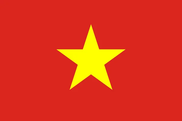 Socialistiska Republiken Vietnams Nationalflagga Vektor — Stock vektor