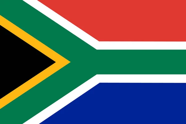 Bandiera Nazionale Repubblica Sudafricana Rsa Vettore — Vettoriale Stock
