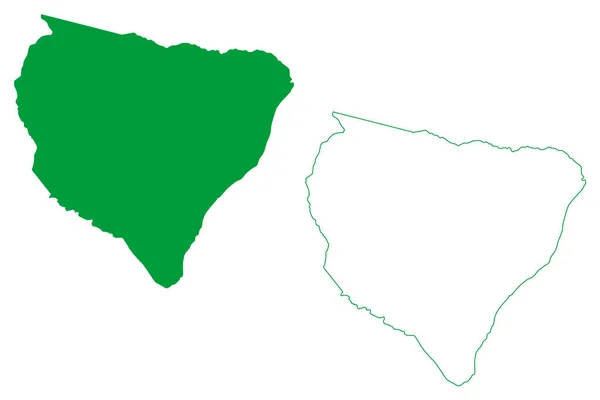 Munisipalitas Maragogi Negara Bagian Alagoas Munisipalitas Brasil Republik Federatif Brasil - Stok Vektor