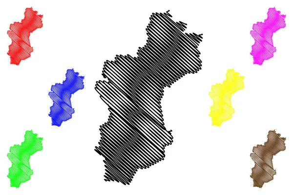 Vechta District Federal Republic Germany Rural District State Lower Saxony — Vector de stock