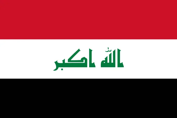 Drapeau National République Irak Vecteur — Image vectorielle